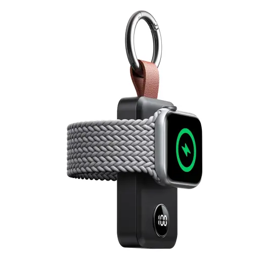 Joyroom JR-WQW01 ārējais akumulators (powerbank) | 2000 mAh | 3W | USB-C, Bezvadu, Apple Watch | melns Foto 2