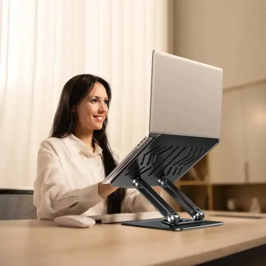 Wozinsky WRS-CPY84SB 360 Aluminum Laptop and Tablet Stand + Free Smartphone Stand - Black Photo