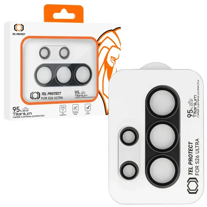 Tel Protect kameras aizsargstikls telefonam Samsung Galaxy S26 Ultra (S948) melns