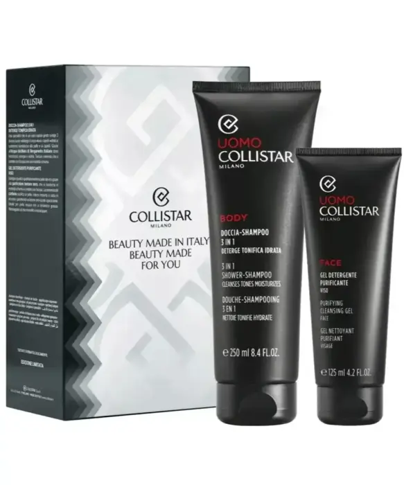 Set Collistar Uomo 3in1 Shower-Shampoo 250ml + Face Gel 125ml