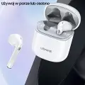USAMS Słuchawki Bluetooth 5.0 TWS SYseries SY02 bezprzewodowe biały|white BHUSY01 Foto 4