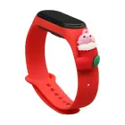 Strap Xmas for Xiaomi Mi Band 3 / 4 Christmas Silicone Strap Bracelet with Sock - Red Foto 1