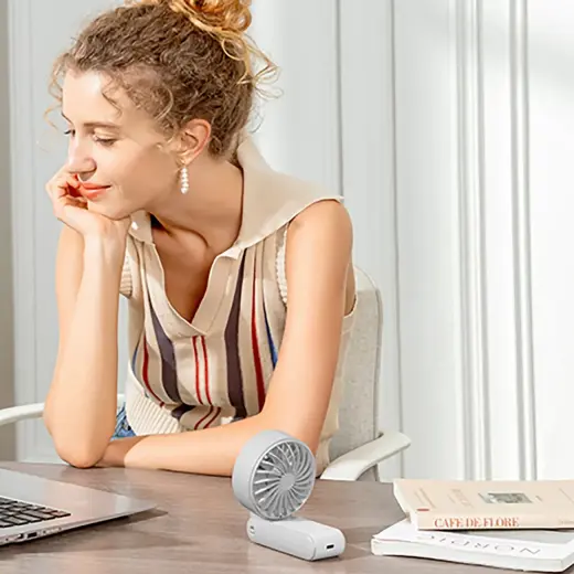 Jisulife Handheld Fan Life7 5000mAh Portable USB Fan - Gray Foto 11