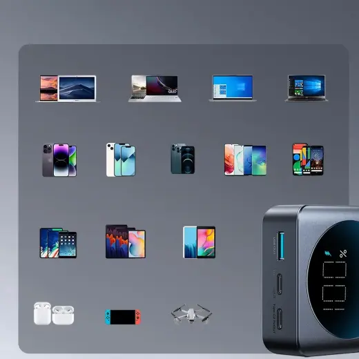 Joyroom JR-PBF04 внешний аккумулятор (powerbank) | 20000 mAh | 65W | USB-C, USB-A | черный Фото num