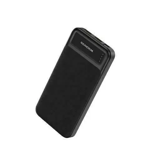 SENDEM PK91 external battery (powerbank) | 10000 mAh | 10.5W | Micro USB, USB-C, USB-A | black Photo