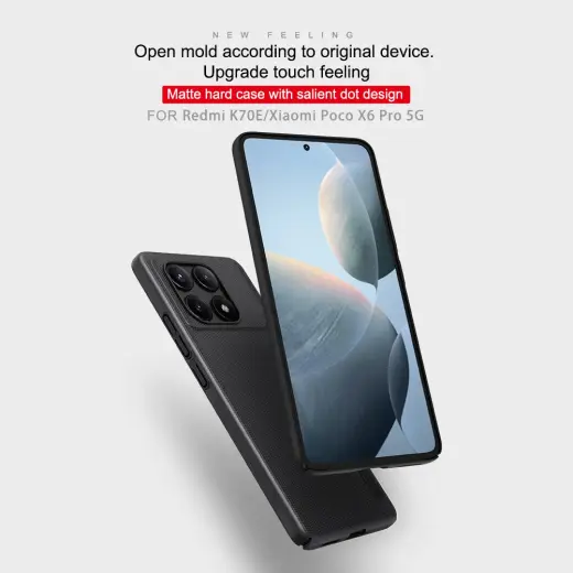 Nillkin Super Frosted Back Cover for Poco X6 Pro 5G Black Foto 2