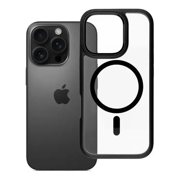 ROAR Mag Bumper maciņš ar MagSafe atbalstu telefonam iPhone 16 Pro melns