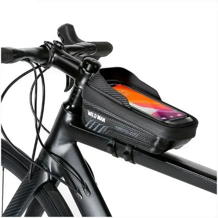 WILDMAN traveling bag for bike frame with zipper 1L (4 "- 7") E12X black Photo