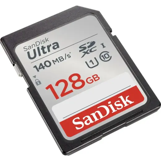 SanDisk memory card 128GB Ultra SDXC 128GB 140MB|s UHS-I Class 10 Фото num