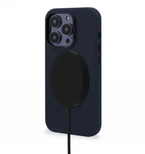 Decoded Leather Case with MagSafe for iPhone 14 Pro Max - navy blue Foto 2