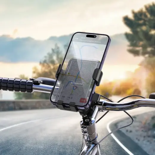 Borofone Bicycle|Motorcycle holder BH137 Knight black Фото num
