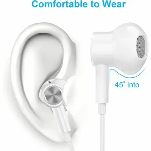 Beline Słuchawki douszne USB-C SK194 białe|white Foto 5