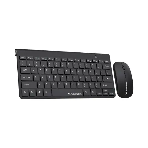 Wozinsky Wireless Keyboard + Compact Mouse Set - Black