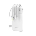Dudao K11 10000mAh Powerbank with Built-in Cables - White Foto 1