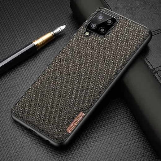 Dux Ducis Fino case covered with nylon material for Samsung Galaxy A22 4G gray Photo