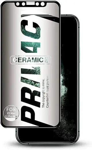 HOFI Fusion Matte Privacy Ceramic cover aizsargstikls telefonam Xiaomi Redmi Note 10 | Xiaomi Redmi Note 10S melns Foto 1