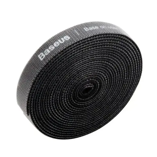 Baseus Rainbow Circle hook and loop Straps - Velcro tape Velcro cable organizer 3m black (ACMGT-F01) Foto 3