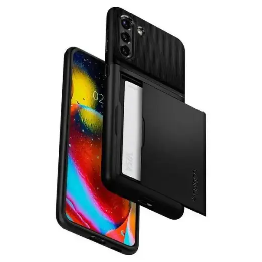 Spigen Slim Armor CS Samsung G996 S21+czarny|black ACS02393 Photo