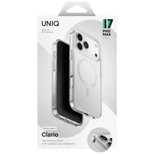 UNIQ Clario Case for iPhone 17 Pro Max Magclick Charging Transparent Фото num