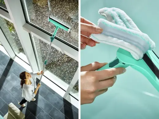 LEIFHEIT Сменная насадка для щетки для окон Window & Frame Cleaner L micro duo Фото num