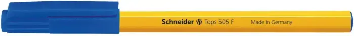 Lodīšu pildspalva SCHNEIDER 505 F 0.7mm, dzeltens korpuss, zila tinte Foto 3
