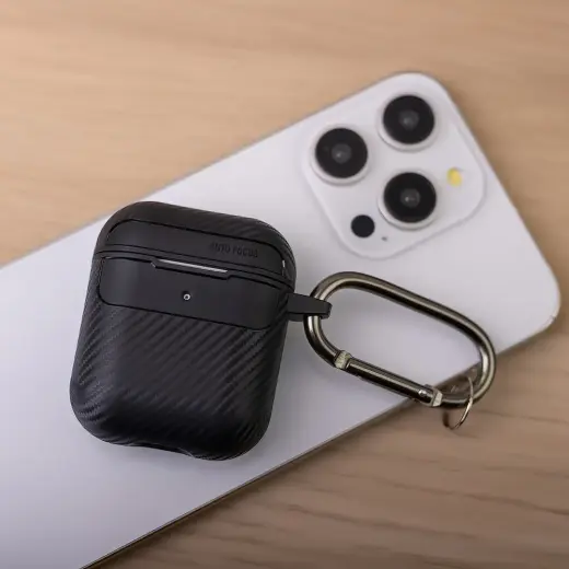 Carbon case for Airpods | Airpods 2 black Foto 7