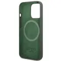 Guess GUHMP13LSPLA iPhone 13 Pro | 13 6,1" zielony|khaki hard case Silicone Logo Plate MagSafe Foto 7