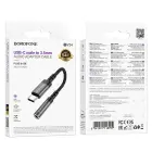 Borofone Adapter BV24 Graceful - Type C to jack 3,5mm - grey Photo