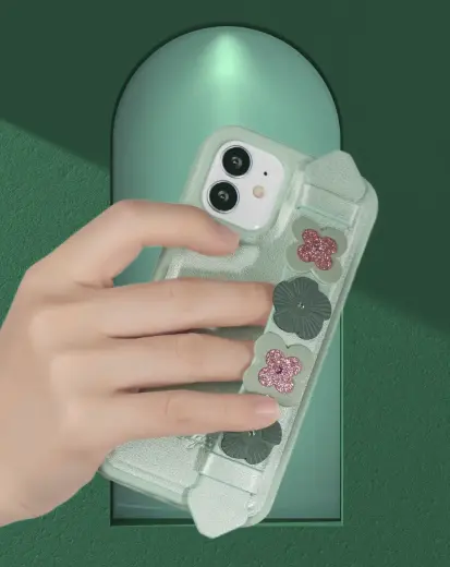 Kingxbar Sweet Series case decorated with original Swarovski crystals iPhone 12 Pro Max green Foto 8