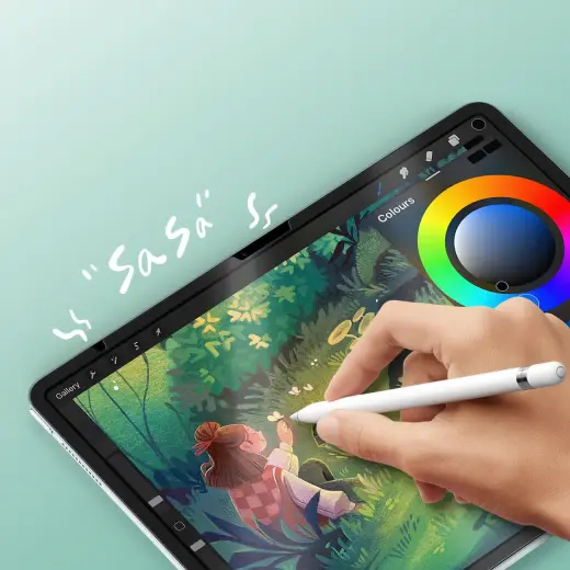 Dux Ducis Naad Paperlike Matte Screen Protector for iPad Air 11" (2024|2025) - with Black Frame Foto 5