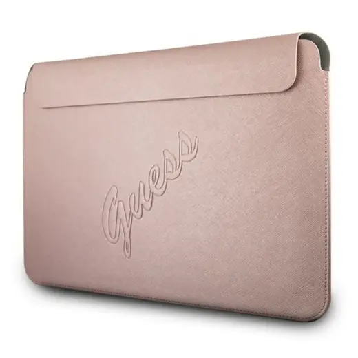 Original GUESS Laptop Sleeve Saffiano Script GUCS13PUSASPI 13 inches pink Фото num