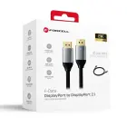 Cable Display Port to Display Port 2.1 Forcell 16K 60Hz/8K 120Hz/4K 240Hz - High Speed, HDR, Ethernet, G-SYNC/FreeSync, 80Gbps, 2 m black — Foto 5
