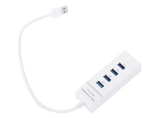 Fusion Hub usb 3.0 portu sadalītājs 4 portu sadalītāja adapteris | balts Foto 2
