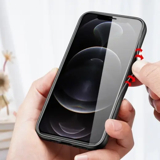 Dux Ducis Fino case covered with nylon material for iPhone 13 Pro Max gray Photo