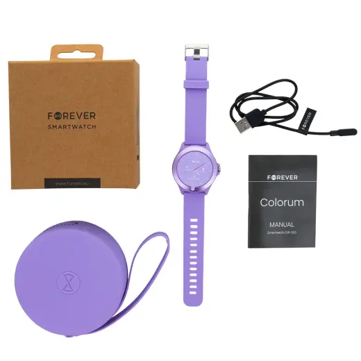 Smartwatch Forever Colorum CW-300 xPurple Foto 3