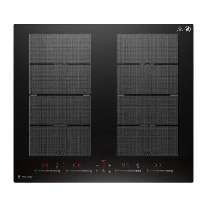 AMZCHEF CE-FS-I74S-FFDD10 Induction Cooktop, 4 zones