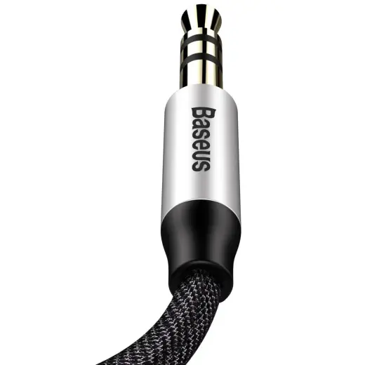 Baseus CAM30-BS1 Premium AUX Cable 3.5 mm -> 3.5 mm 1.0m Grey Photo