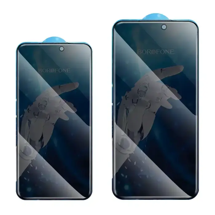 Borofone BF7 Diamond Armor Full Screen Anti-spy aizsargstikls telefona ekrānam iPhone 17 Pro Max (privātuma efekts) (10 gab.)