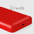 5000 mAh беспроводной магнитный Внешний аккумулятор (powerbank) Красный Фото num