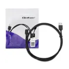 Qoltec data transfer and charging cable | USB-C to USB-A | 1m — Photo 2