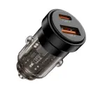 Tech-Protect CC03 45W 2-Port USB-A | USB-C Car Charger - Black Foto 2