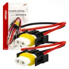 Ceramic sockets 2 pcs H8/H11/H16 — Photo 1