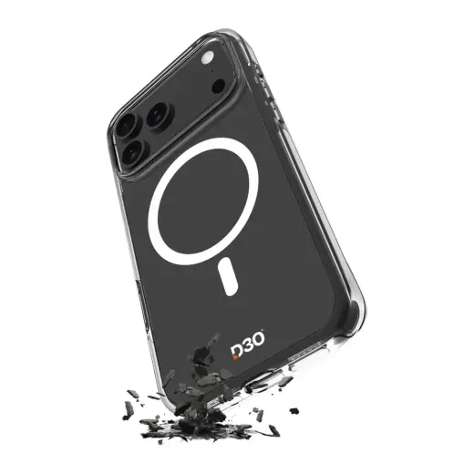 Puro Impact Clear D3O TPU+PC Case Compatible with MagSafe for iPhone 17 Pro Max - Transparent Foto 1
