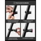 Rockbros Q5 Rear Bike Light with Intelligent Stop System - Black Foto 20