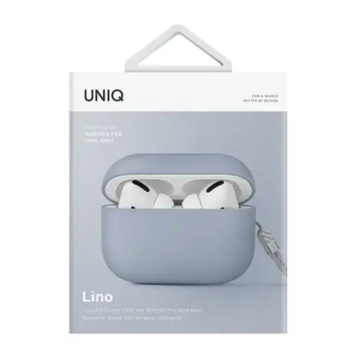 UNIQ Lino Case AirPods Pro 2 gen Silicone arctic blue Foto 5