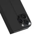 Dux Ducis Skin Pro iPhone 16 Pro Max Case with Flip and Card Slot - Black Foto 3