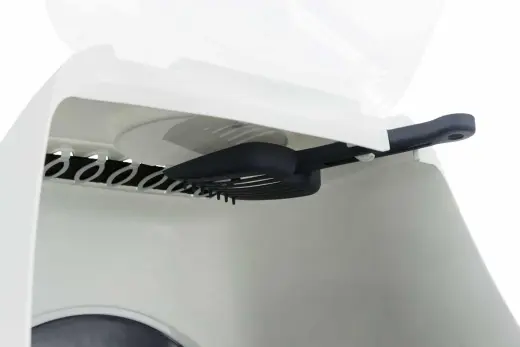 Лоток для кошачьего туалета : Trixie Vico Easy Clean Litter Tray, 40*40*56, серый|белый Фото num