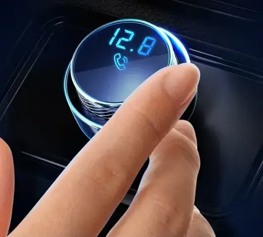 3MK HyperCar Charger FM Transmitter + Car Charger - 2xUSB-A + 1 TF Card Reader + Bluetooth Фото num