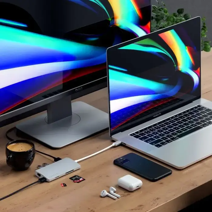 SATECHI adapter HUB 7in1 Type C ST-TCMA2S silver Фото num