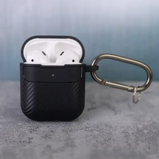 Carbon case for Airpods | Airpods 2 black Foto 6